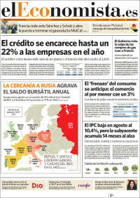 Portada de El Economista (Espagne)