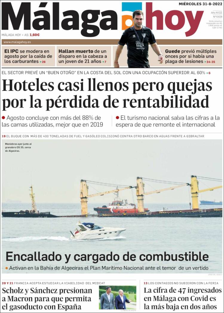 Portada de Málaga Hoy (España)