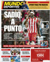 Portada de Mundo Deportivo Gipuzkoa (España)