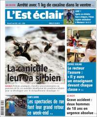 Portada de L'Est Eclair (Francia)