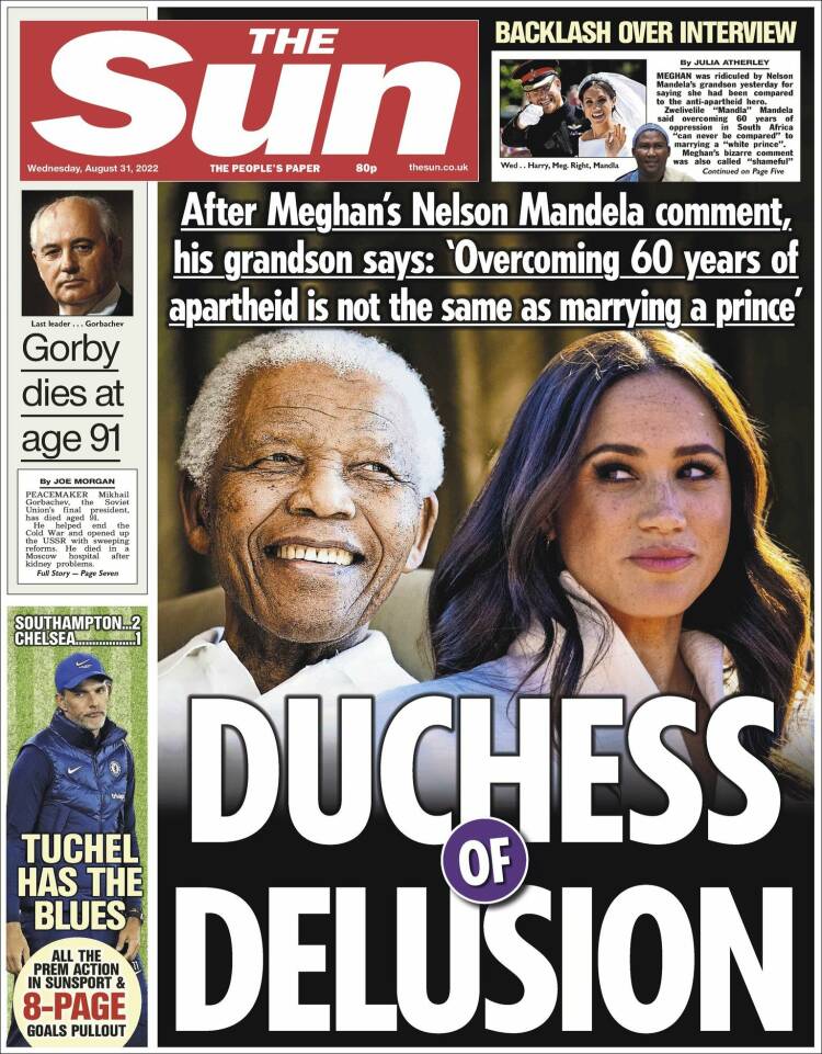 Portada de The Sun (Reino Unido)