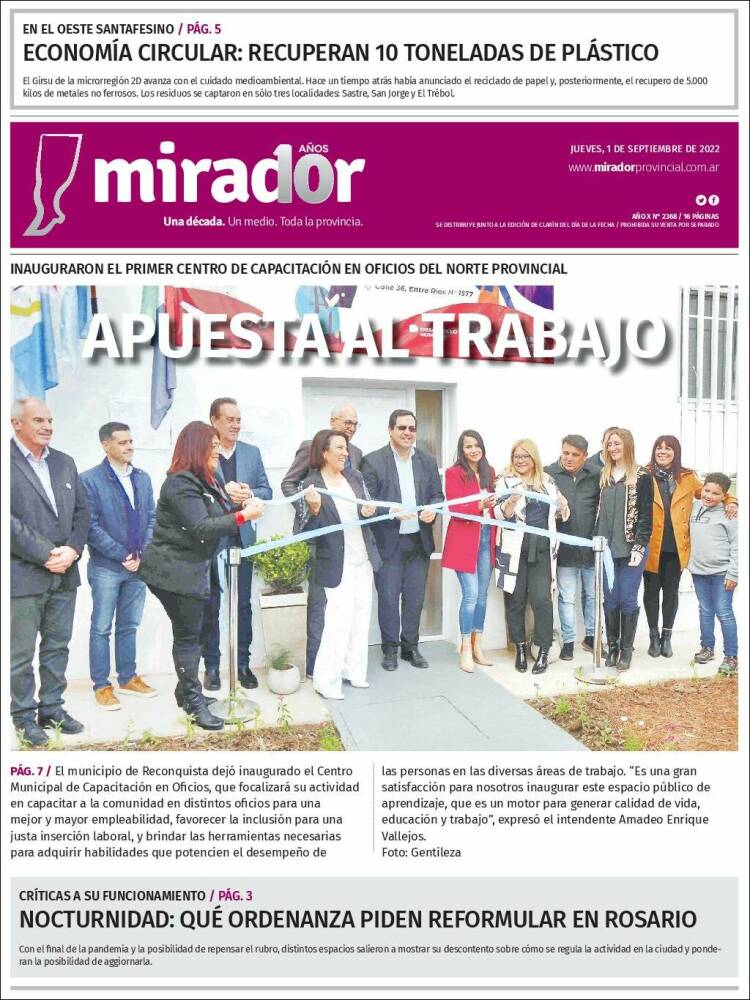 Portada de Mirador Provincial (Argentina)