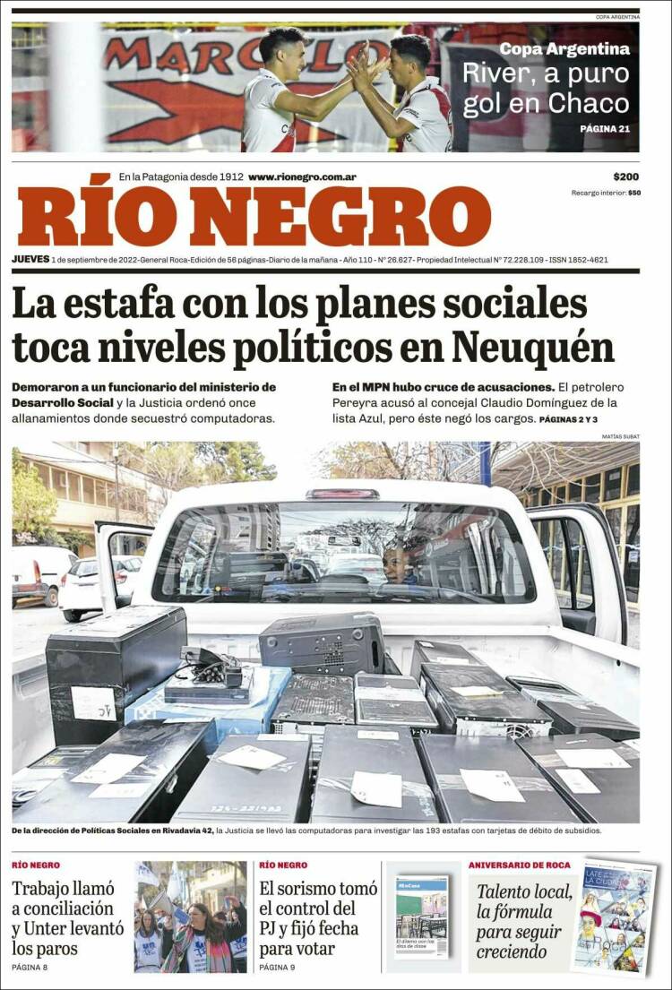 Portada de Rio Negro (Argentina)