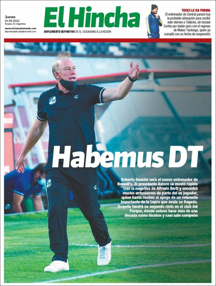 Portada de El Hincha (Argentina)
