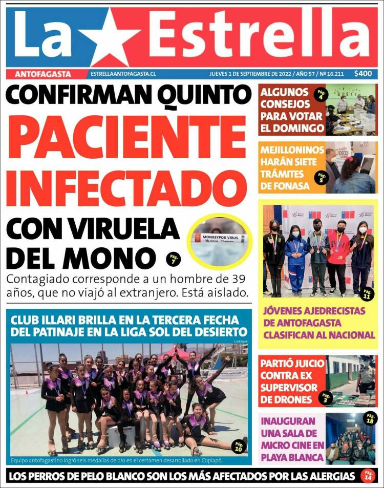 Portada de La Estrella del Norte (Chile)