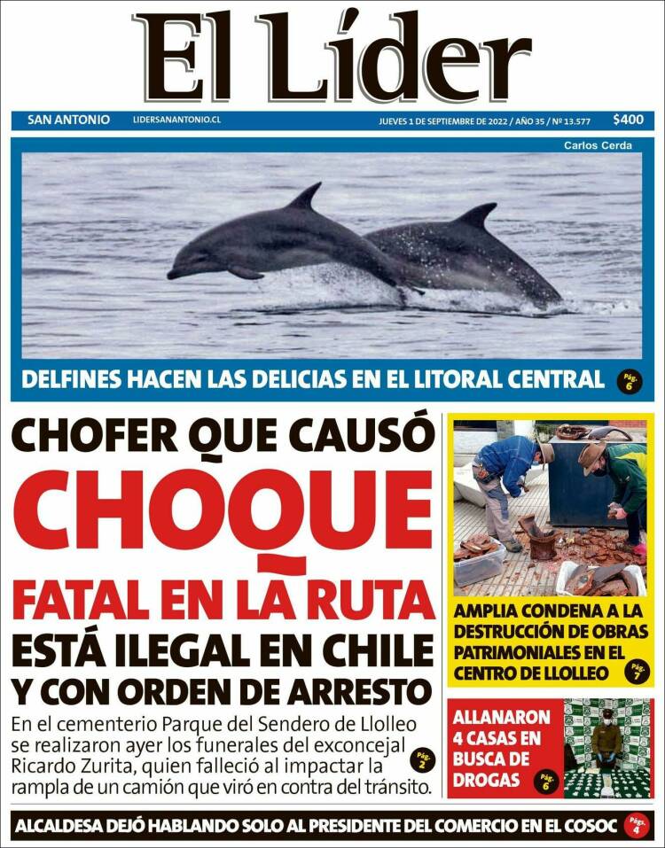 Portada de Lider de San Antonio (Chile)