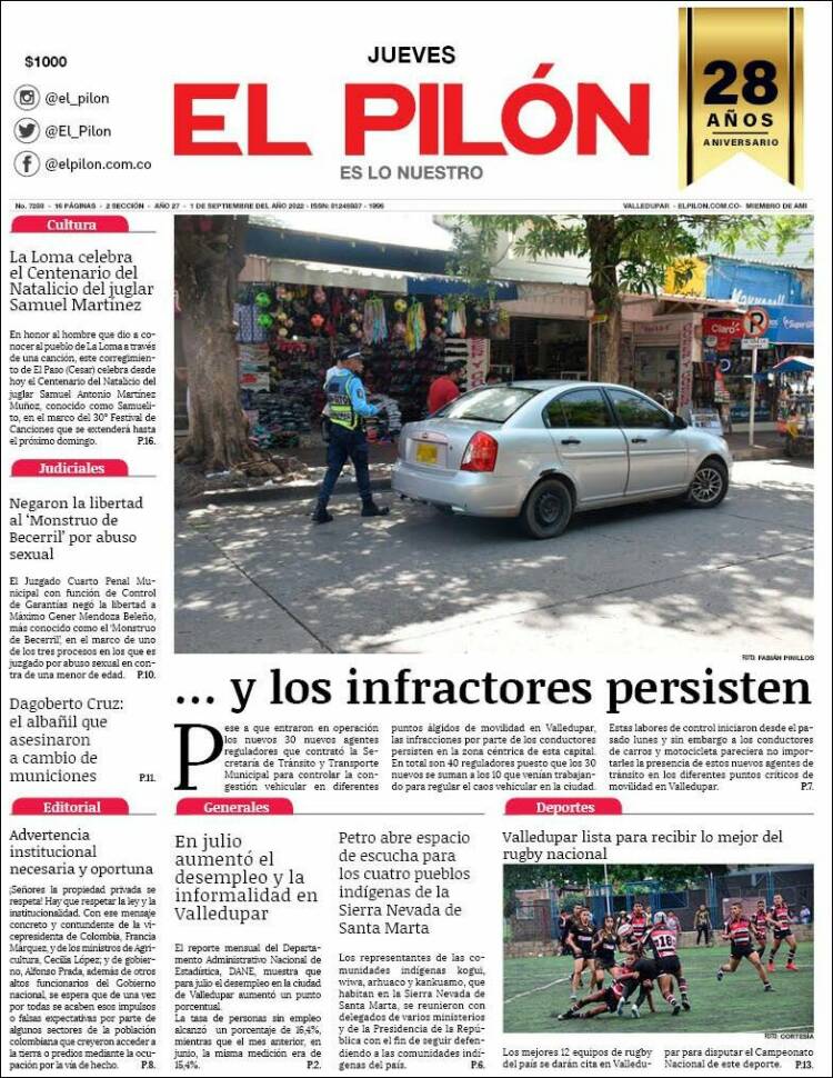 Portada de El Pilón (Colombia)