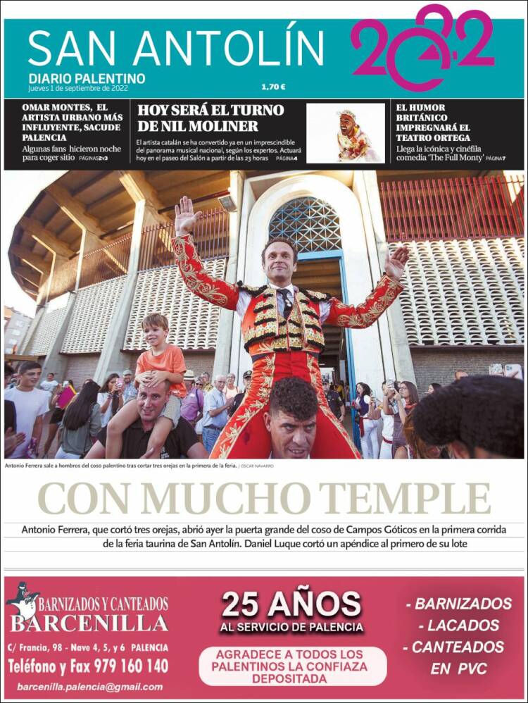 Portada de Diario Palentino (España)