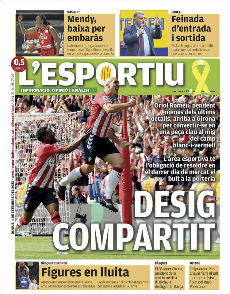 Portada de L'Esportiu : Girona (España)