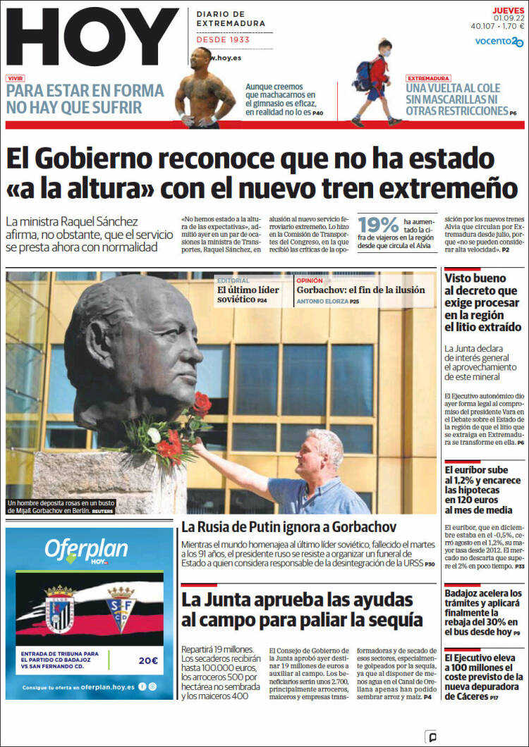 Portada de Hoy - Caceres (España)