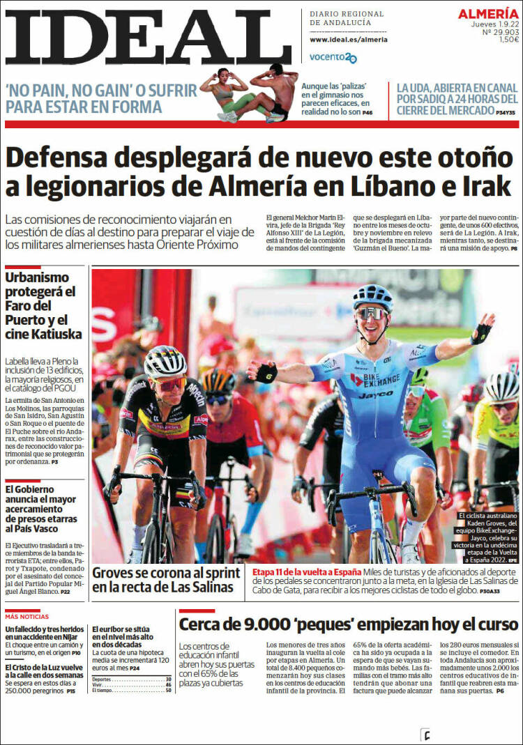 Portada de Ideal Almeria (España)