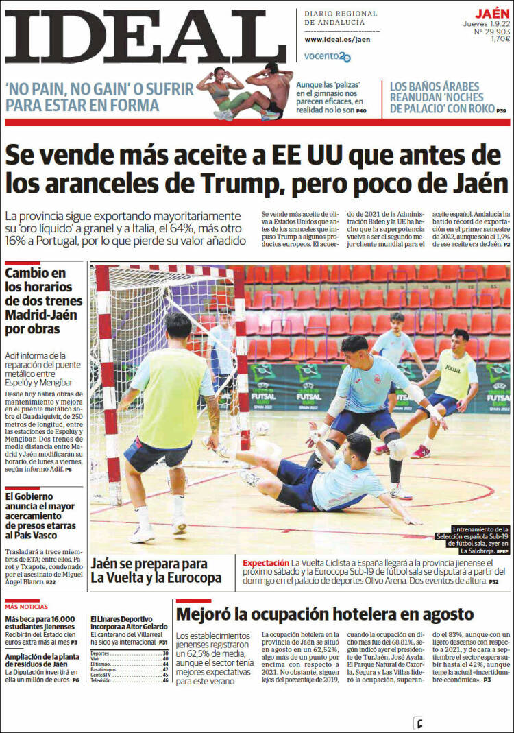 Portada de El Ideal de Jaén (España)