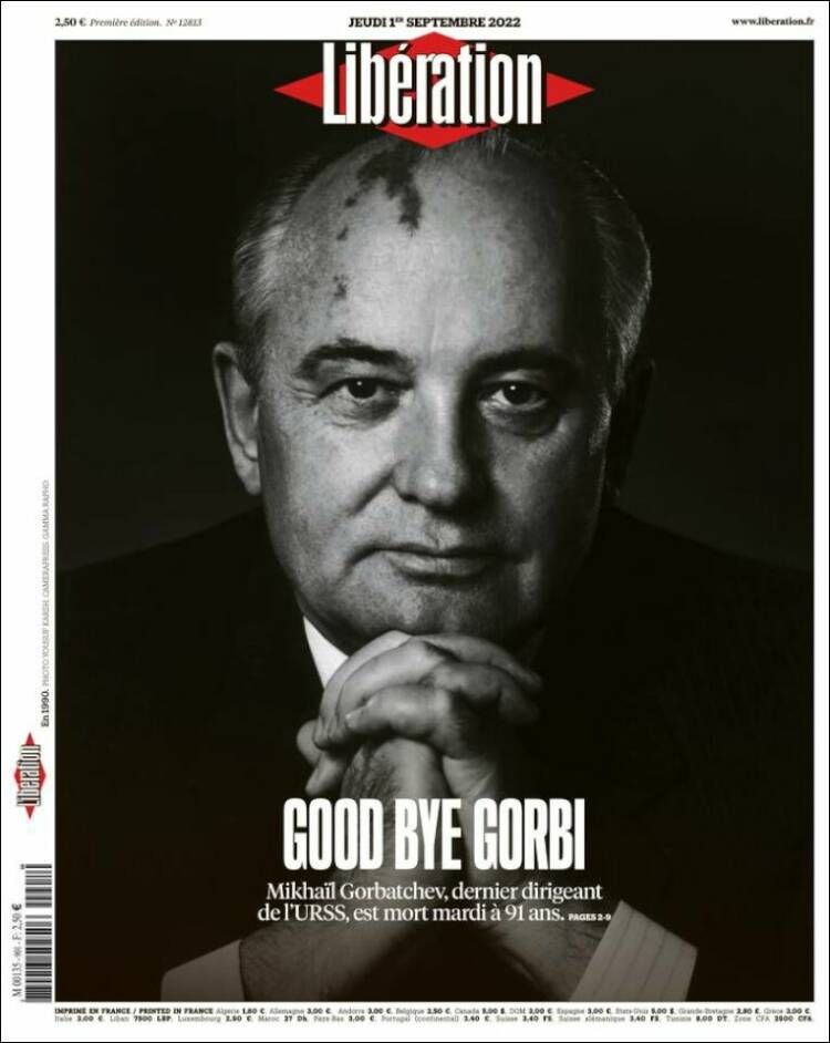 Portada de Libération (Francia)