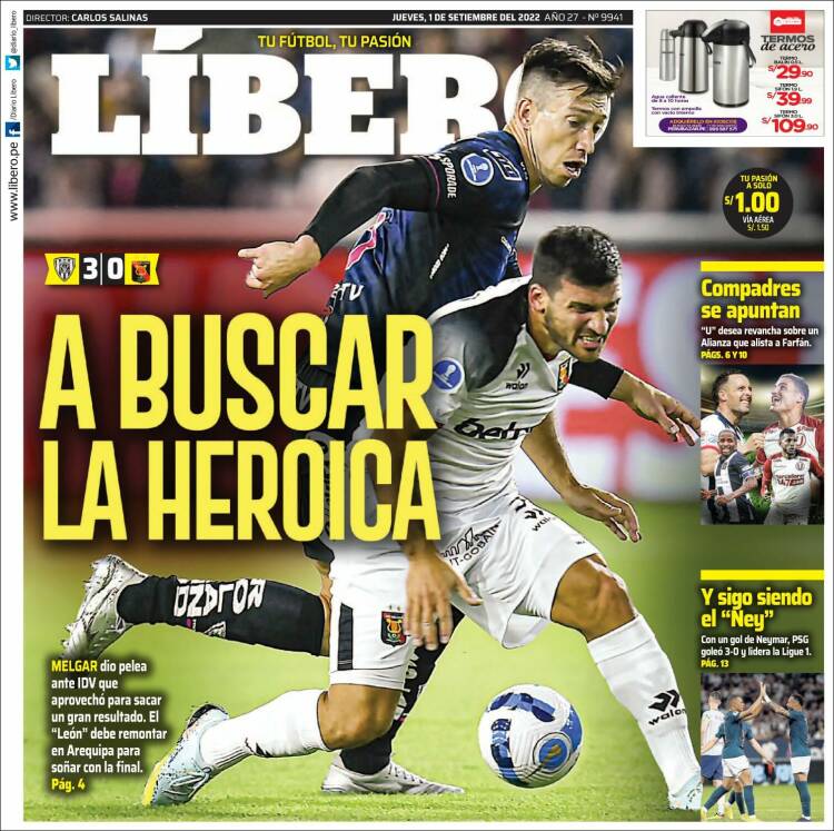 Portada de Líbero (Per&uacute;)
