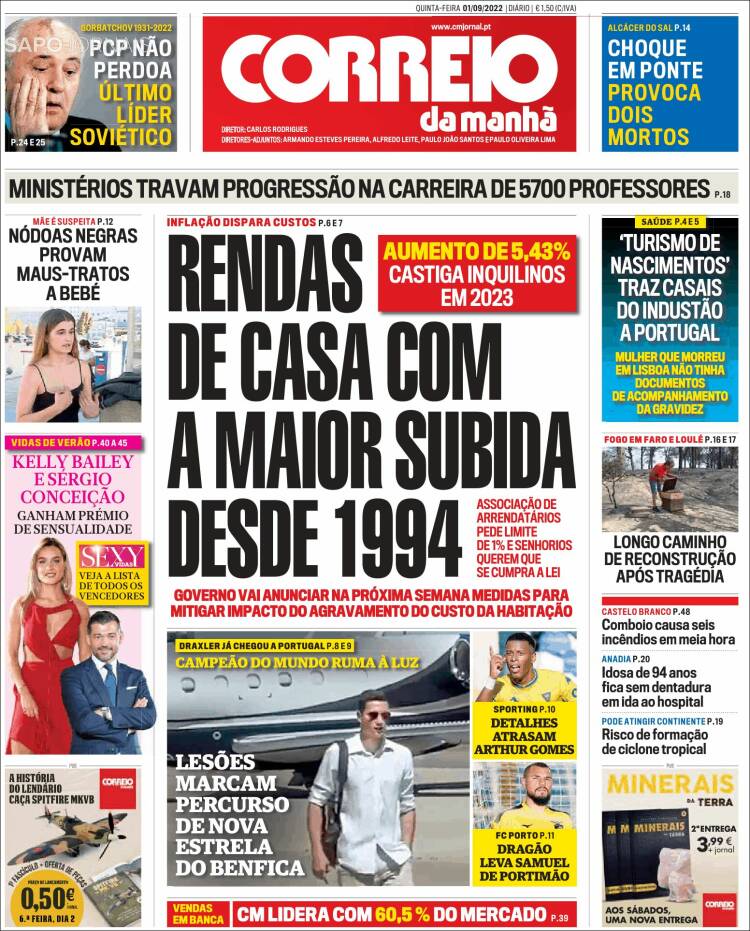 Portada de Correio da Manhã (Portugal)