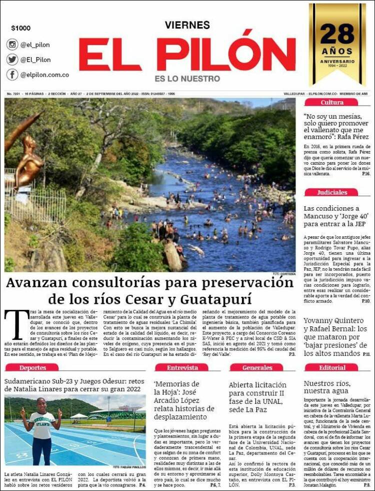 Portada de El Pilón (Colombia)