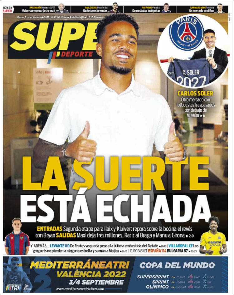 Portada de Superdeporte (Espagne)