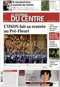 Portada de Le Journal du Centre (Francia)