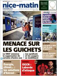 Portada de Nice-Matin (Francia)