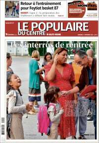 Portada de Le Populaire du Centre (Francia)