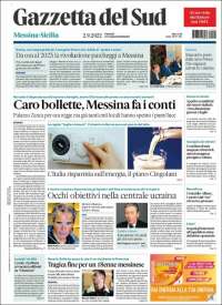 Portada de Gazzetta del Sud (Italia)