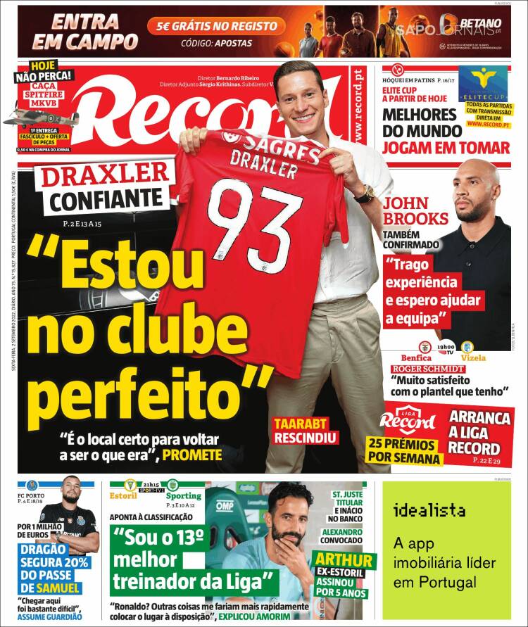 Portada de Record (Portugal)
