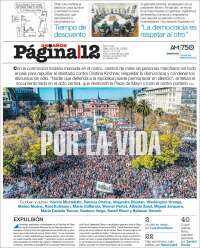 Portada de Página/12 (Argentina)