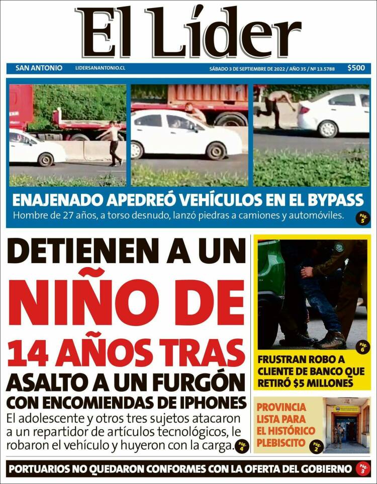 Portada de Lider de San Antonio (Chile)