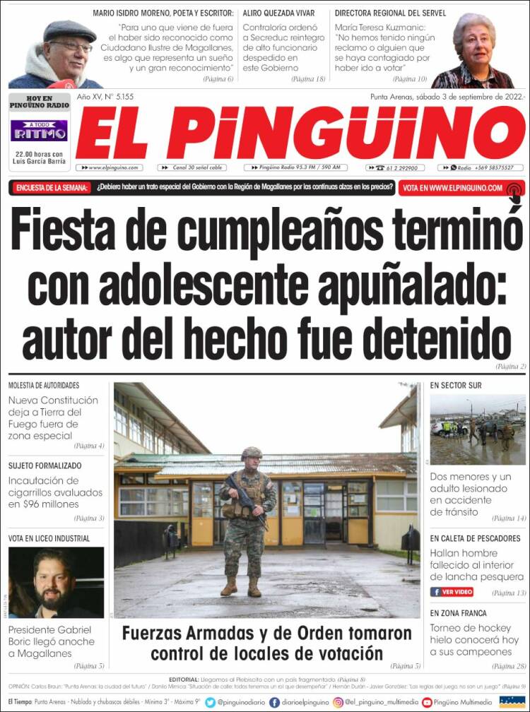 Portada de El Pingüino (Chile)