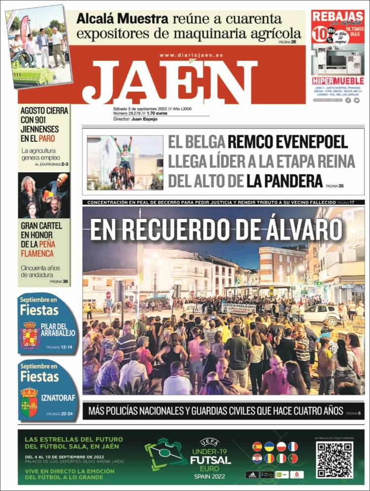 Portada de Diario Jaén (España)