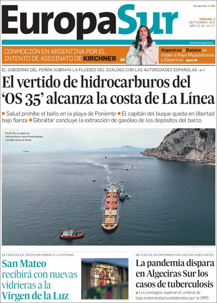 Portada de Europa Sur (España)