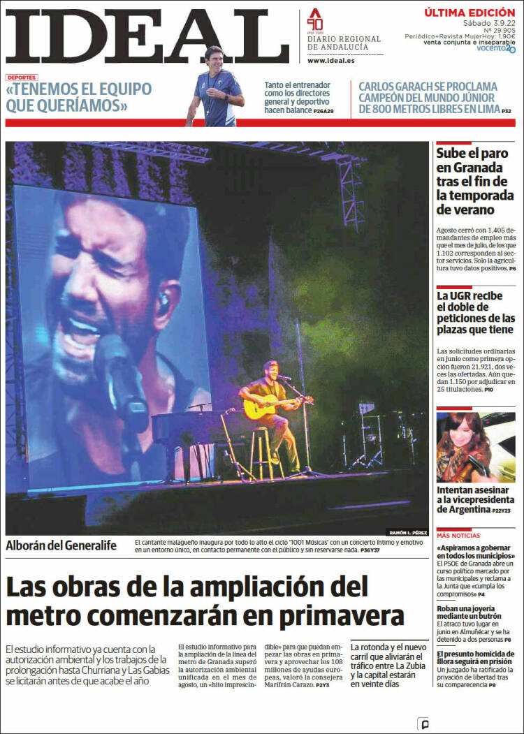 Portada de Ideal (España)