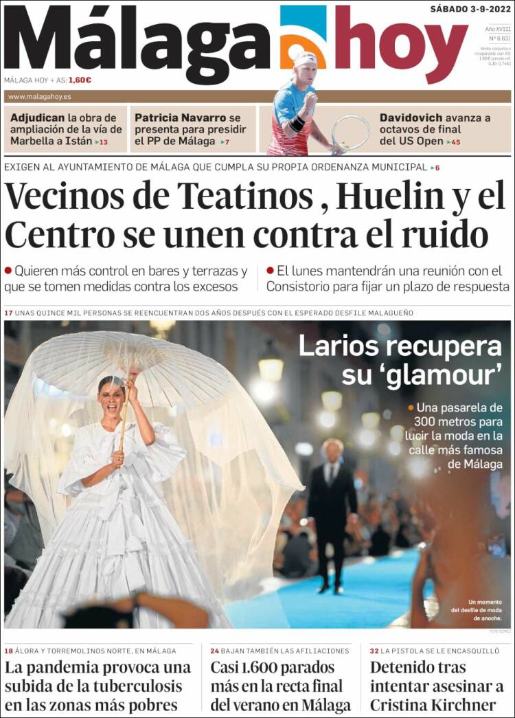 Portada de Málaga Hoy (España)