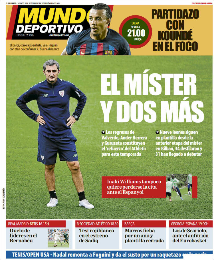 Portada de Mundo Deportivo Bizkaia (España)