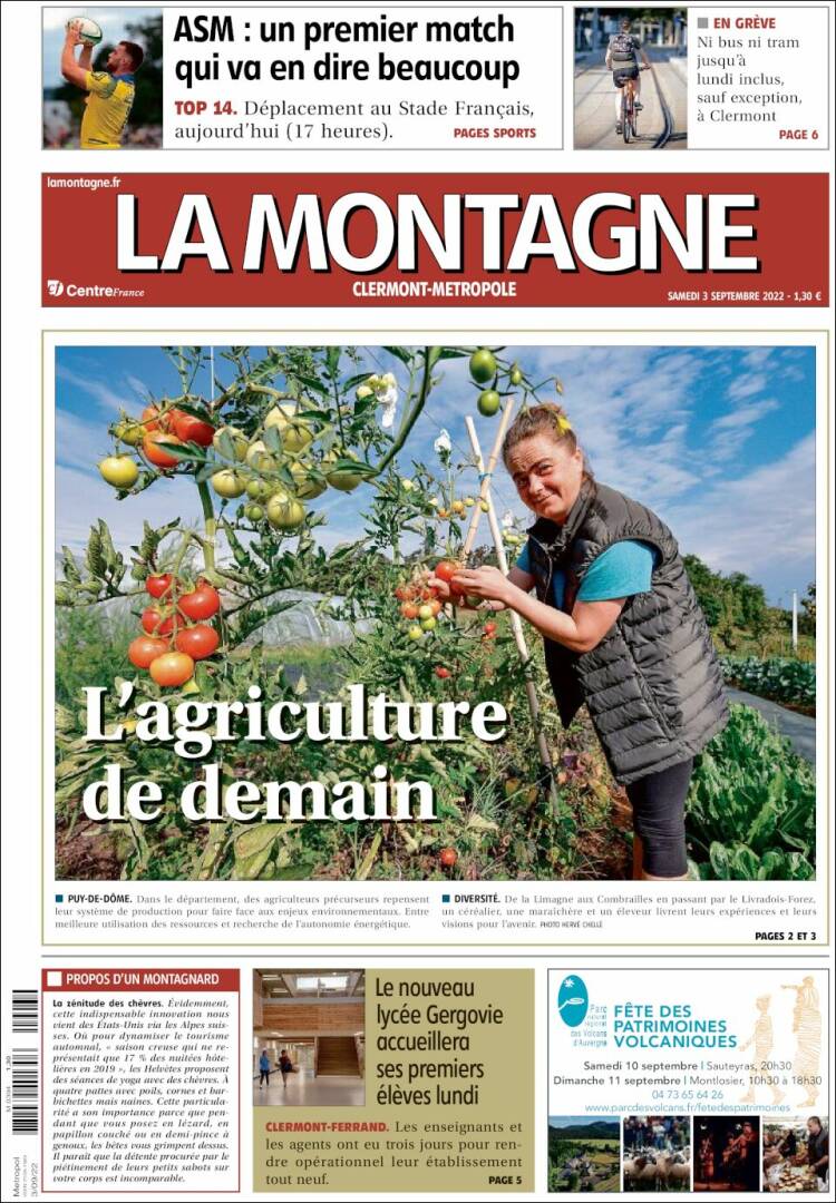 Portada de La Montagne (Francia)
