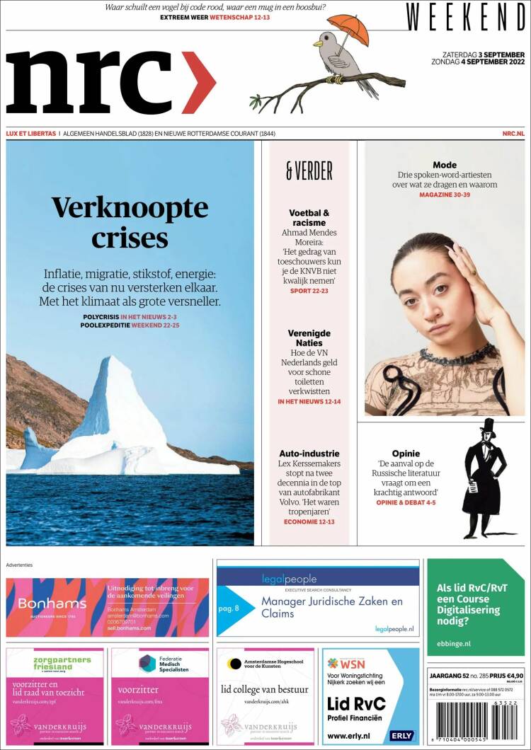Portada de NRC Handelsblad (Netherlands)
