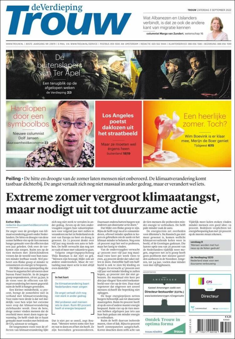 Portada de Trouw (Netherlands)