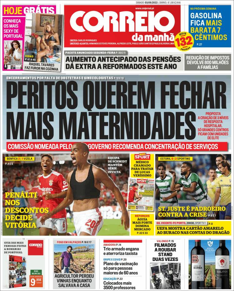 Portada de Correio da Manhã (Portugal)