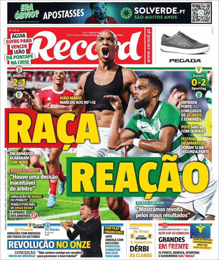 Portada de Record (Portugal)