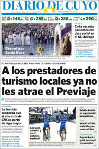 Portada de Diario de Cuyo (Argentina)