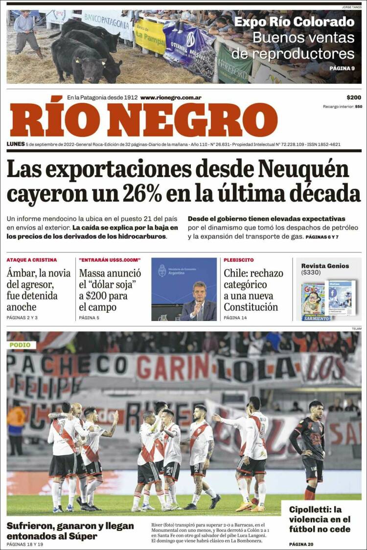 Portada de Rio Negro (Argentina)