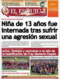 Portada de El Esquiu (Argentina)