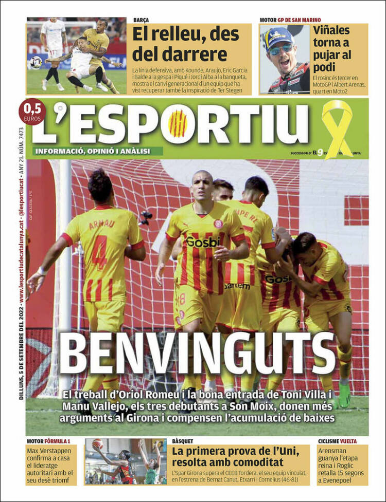 Portada de L'Esportiu : Girona (España)