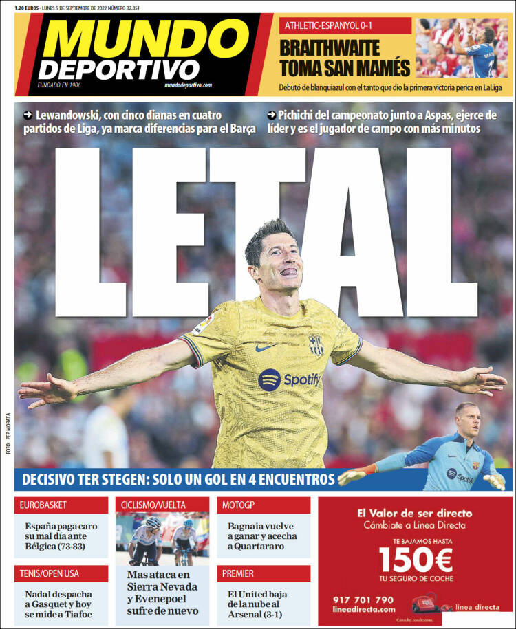 Portada de El Mundo Deportivo (España)