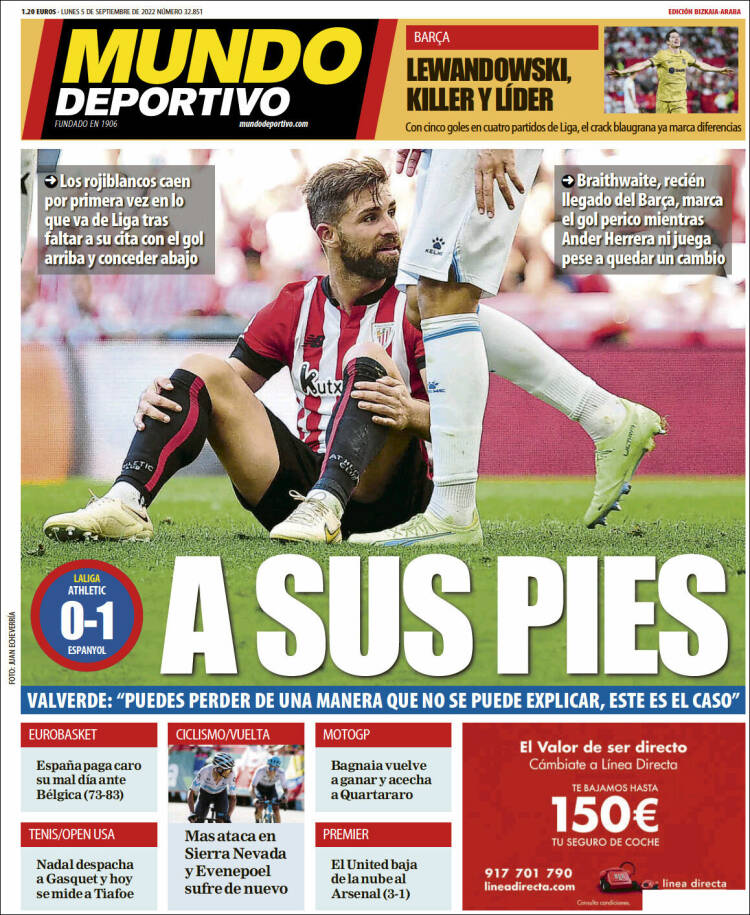 Portada de Mundo Deportivo Bizkaia (España)