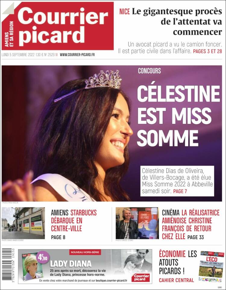 Portada de Courrier Picard (Francia)