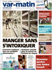 Portada de Var-Matin (Francia)