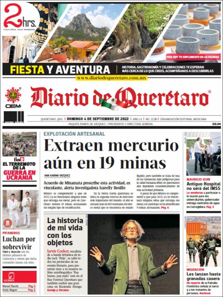 Portada de Diario de Querétaro (México)