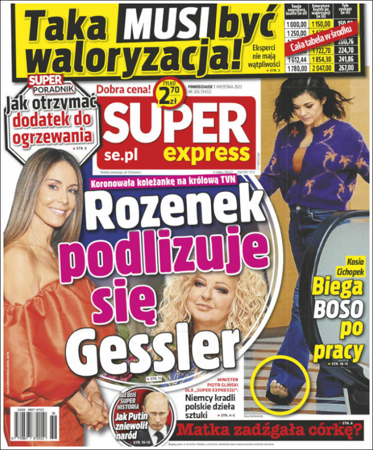 Portada de Super Express (Polonia)