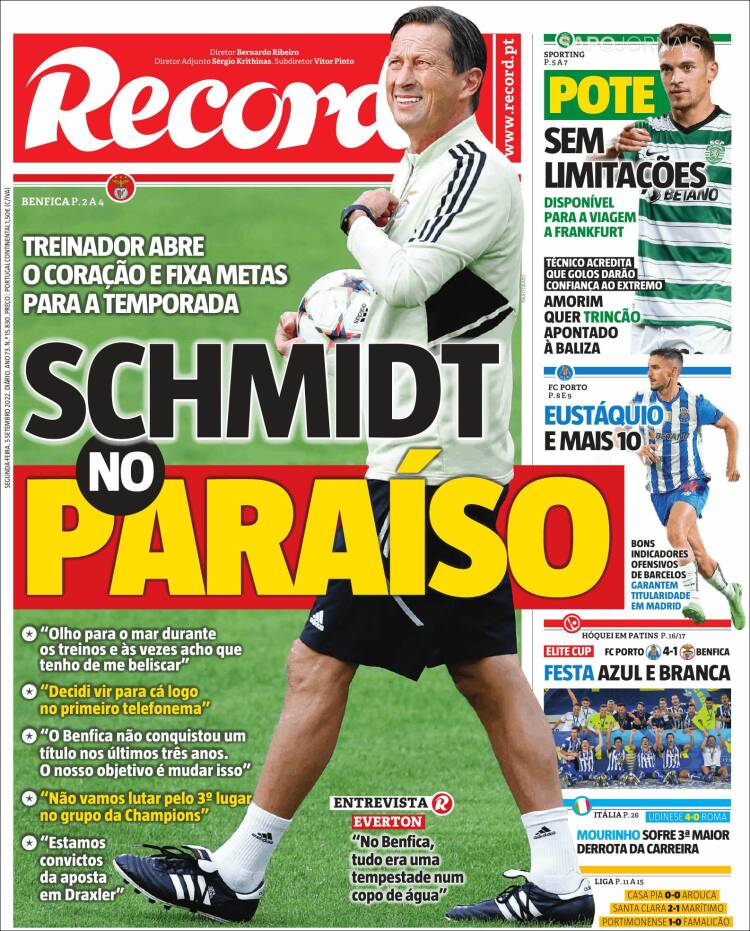 Portada de Record (Portugal)
